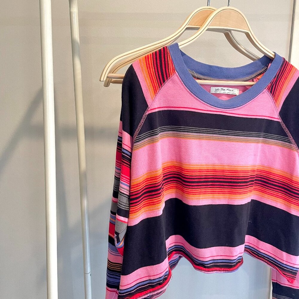Free People Cropped Long-Sleeve Top